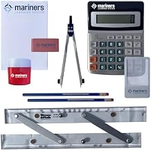 Mariners Chart Plotting Tool Kit - Marine Navigation Equipment, Weems and Plath Parallel Rulers, Dividers & Accessories for Nautical Charts, Sailing and Boating Exam Preparation
